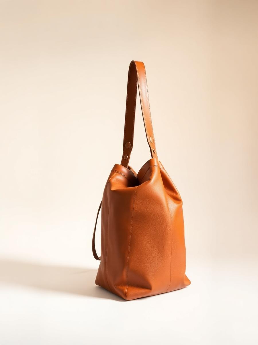 Bolso Cuero Camel